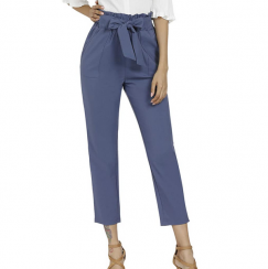 Womens Straight Belly Pants Blue 